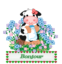 Gif animé bonjour